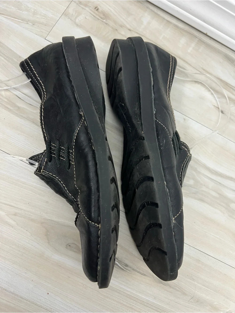 Clarks Leather Slip On Shoes